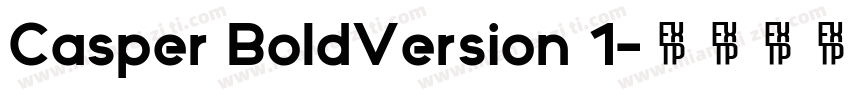 Casper BoldVersion 1字体转换